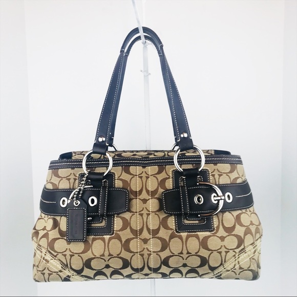 Coach Handbags - COACH SOHO SIGNATURE BELTED SATCHEL TOTE BAG